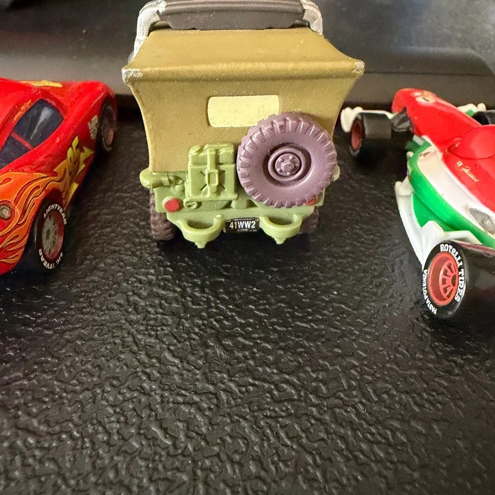 Disney Pixar Cars Diecast Lot Lightning McQueen Sarge Francesco Bernoulli 3pc